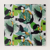 Puzzle Toucan Bird : Palm Feuille Motif (Horizontal)