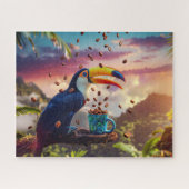PUZZLE TOUCAN DE LA FORÊT TROPICALE (Horizontal)