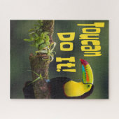 Puzzle Toucan Do It! Colorful Bird Motivational Funny Pun (Horizontal)