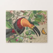 Puzzle Toucan Jungle Tropical Bird Belle antique (Horizontal)