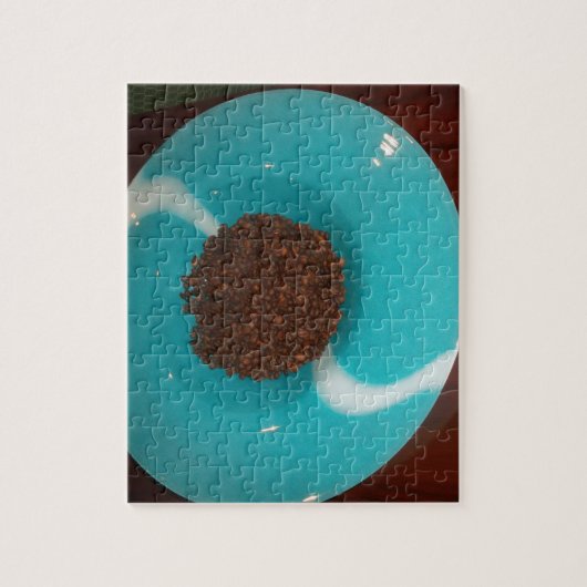 Puzzle Touch of the Sea : A Cyan Bowl of Coffee (Vertical)