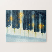 Puzzle touches de piano éclairant séquentiellement (Horizontal)