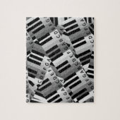 Puzzle Touches de piano noir et blanc (Vertical)