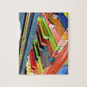 Puzzle Touches de piano peintes colorées (Vertical)