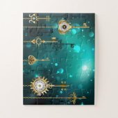 Puzzle Touches de squelette antique sur Arrière - plan ve (Vertical)