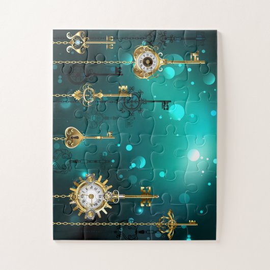 Puzzle Touches de squelette antique sur Arrière - plan ve (Vertical)