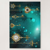 Puzzle Touches de squelette antique sur Arrière - plan ve (Vertical)