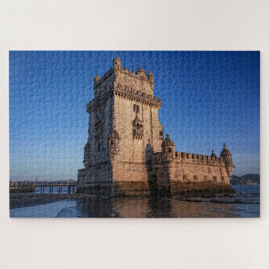 Puzzle Tour Belem au coucher du soleil à Lisbonne, Portug (Horizontal)