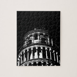Puzzle Tour blanche noire de Pise Italie