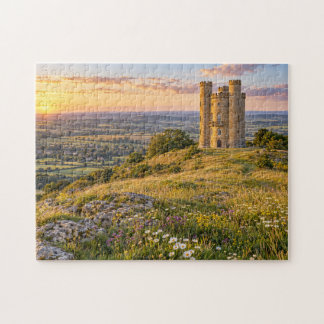 Puzzle Tour de Broadway des Cotswolds Coucher de soleil d