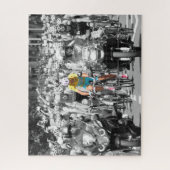 Puzzle Tour de France Jaune Jersey Peloton Course cyclist (Vertical)