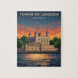 Puzzle Tour de Londres au coucher du soleil