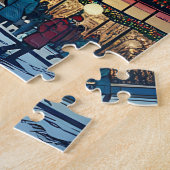 Puzzle Tour Eiffel à Paris, France à l'heure de Noël (Côté)