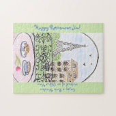 Puzzle Tour Eiffel capricieuse RETRAITE (Horizontal)