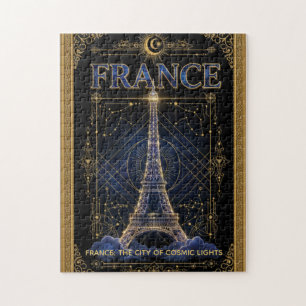 Puzzle Tour Eiffel céleste France Art cosmique