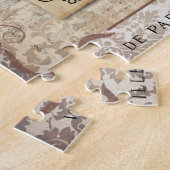 Puzzle Tour Eiffel chic minable vintage de Paris (Côté)