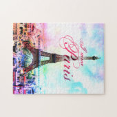Puzzle Tour Eiffel de cru d'art de bruit (Horizontal)