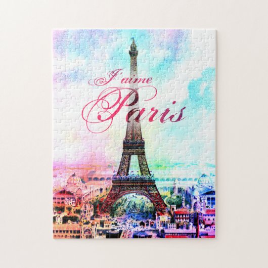Puzzle Tour Eiffel de cru d'art de bruit (Vertical)