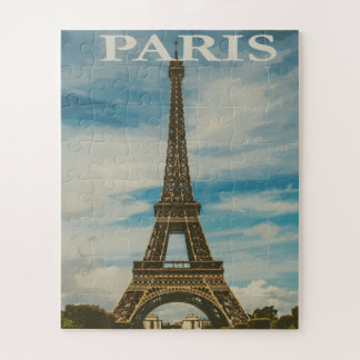 Puzzle Tour Eiffel De Style Carte Postale À Paris