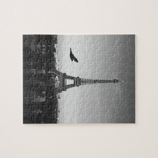 Puzzle Tour Eiffel en noir et blanc (Horizontal)