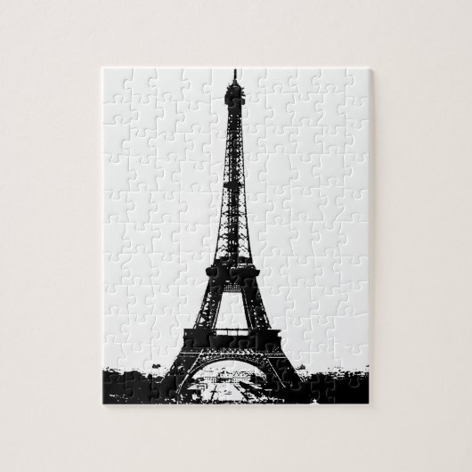 Puzzle Tour Eiffel noir et blanc (Vertical)