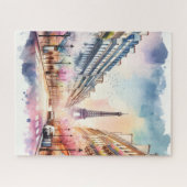 Puzzle Tour Eiffel Paris avec cadeau (Horizontal)