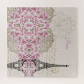 Puzzle Tour Eiffel, Paris Magnolia Rose (Horizontal)