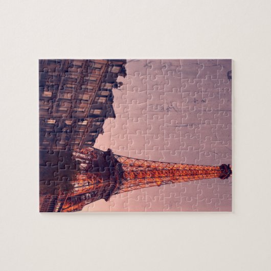 Puzzle Tour Eiffel - Paris Retro Style - 8x10 - 110 pcs. (Horizontal)