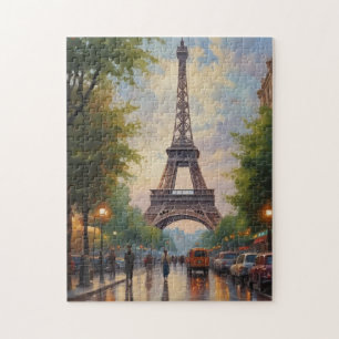 Puzzle Tour Eiffel Paris Travel Vintage Retro Art