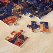 Puzzle Tour Eiffel Paris Ville Nuit Europe Voyage Photo (Côté)