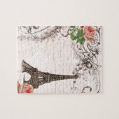 Puzzle Tour Eiffel Rose rouge (Horizontal)