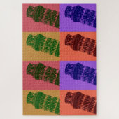 Puzzle Tour penchée de Pise Pop Art Travel (Vertical)