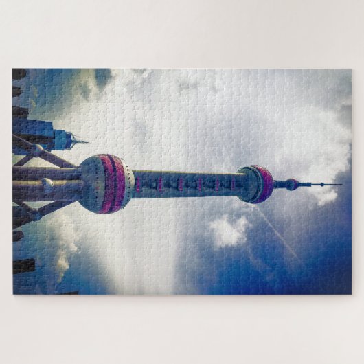 Puzzle Tour Perle Orientale - Shanghai Chine - 20x30 pouc (Horizontal)