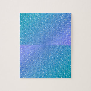 Puzzle Tourbillonnant Pastel Purple Motif Turquoise Abstr