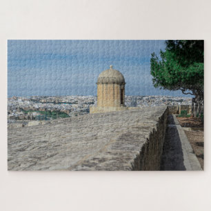 Puzzle Tourelle de canon sur les murs de la vieille ville