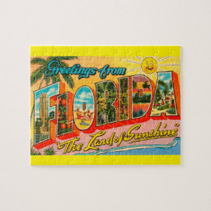 Puzzle Tourisme classique de la Floride de la moitié du