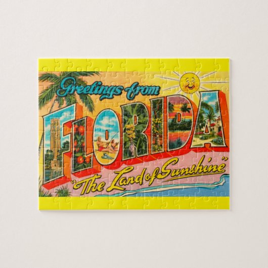 Puzzle Tourisme classique de la Floride de la moitié du (Horizontal)