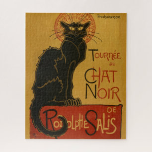 Puzzle Tournee Conversation Noir Chat noir Illustration V