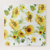 Puzzle Tournesol aquarelle (Horizontal)