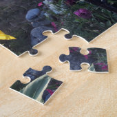 Puzzle tournesol au coucher du soleil — (Côté)