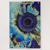 Puzzle Tournesol Bleu (Vertical)