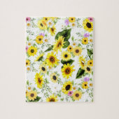 Puzzle Tournesol d'aquarelle 7 (Vertical)