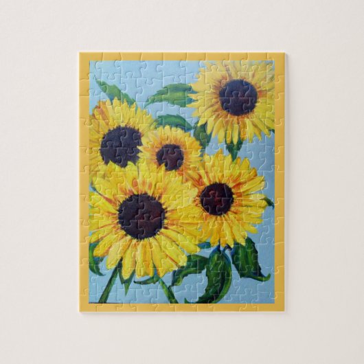 Puzzle Tournesol jaune (Vertical)