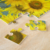 Puzzle Tournesol - look vintage (Côté)