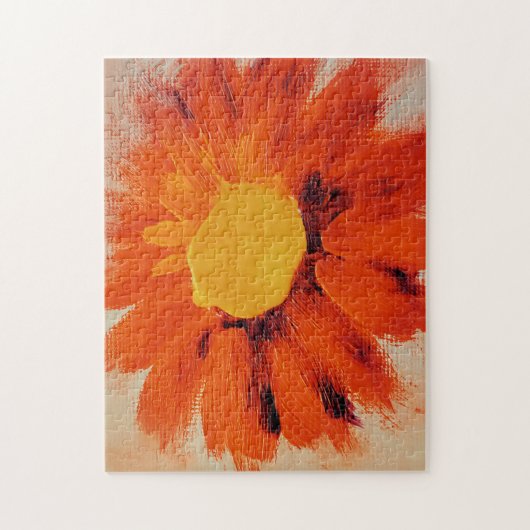 Puzzle Tournesol orange vif (Vertical)