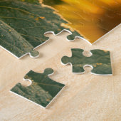 Puzzle Tournesol portant des lunettes de soleil et un cha (Côté)