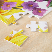 Puzzle Tournesol Vintage : Fleur Jaune Été. (Côté)