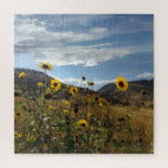 Puzzle Tournesols de montagne avec collines à l'écart<br><div class="desc">Ce puzzle amusant présente une belle photo de tournesols sauvages avec ciel bleu au-dessus et des collines au loin. Photo prise à l'extérieur de Morrison,  Colorado.</div>