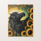 Puzzle Tournesols du Cheval Noir (Vertical)