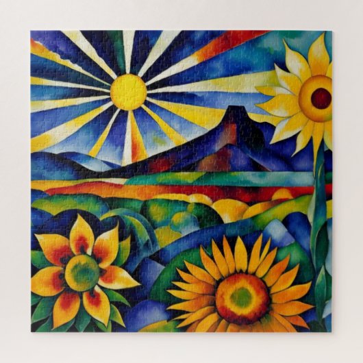 Puzzle Tournesols du matin (Vertical)